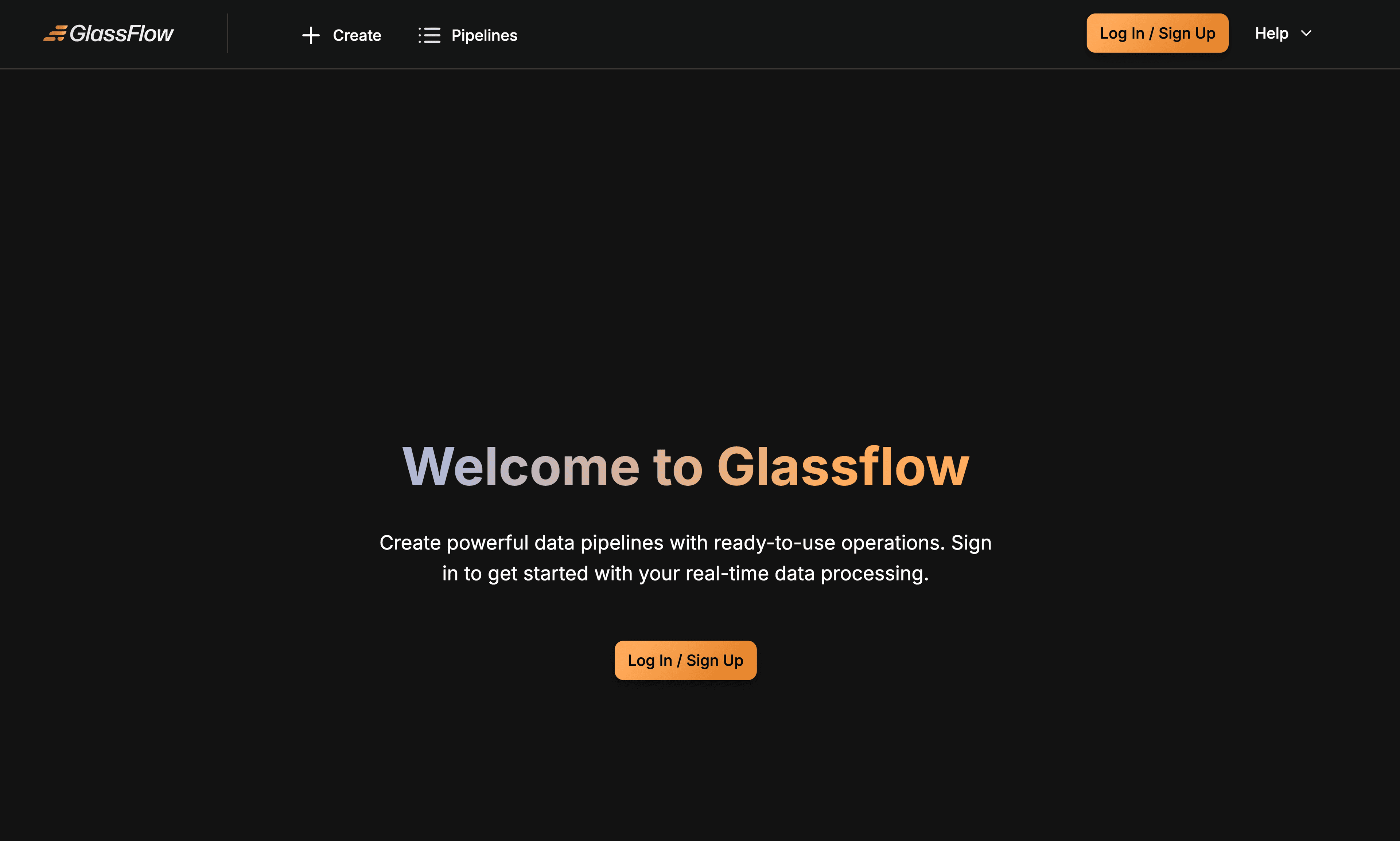 GlassFlow Pipeline Data Flow