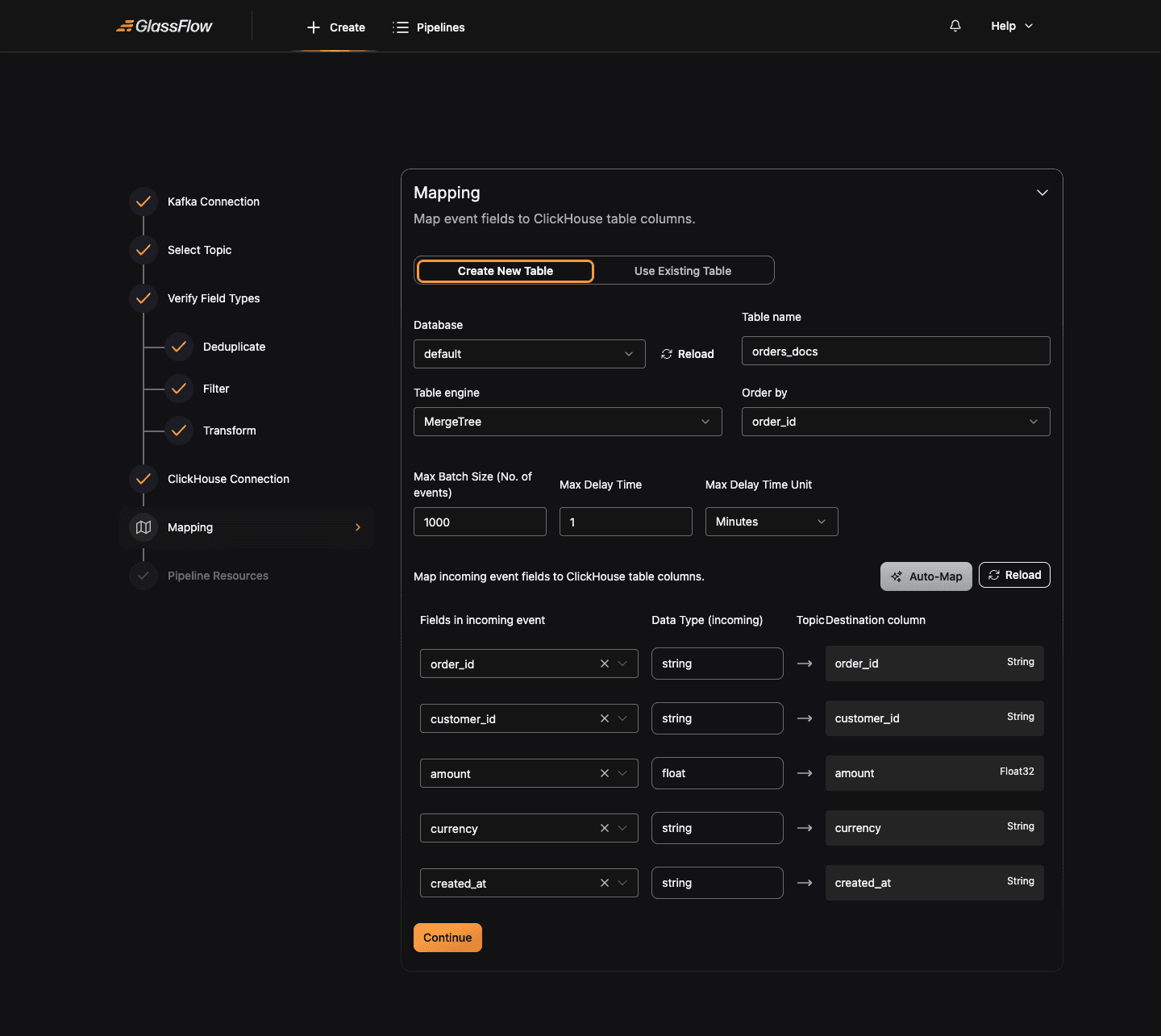 Configure Mapping