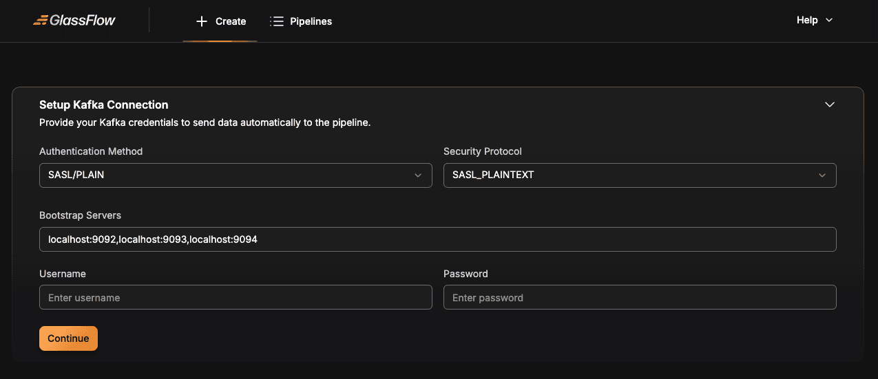 Setup Kafka Connection