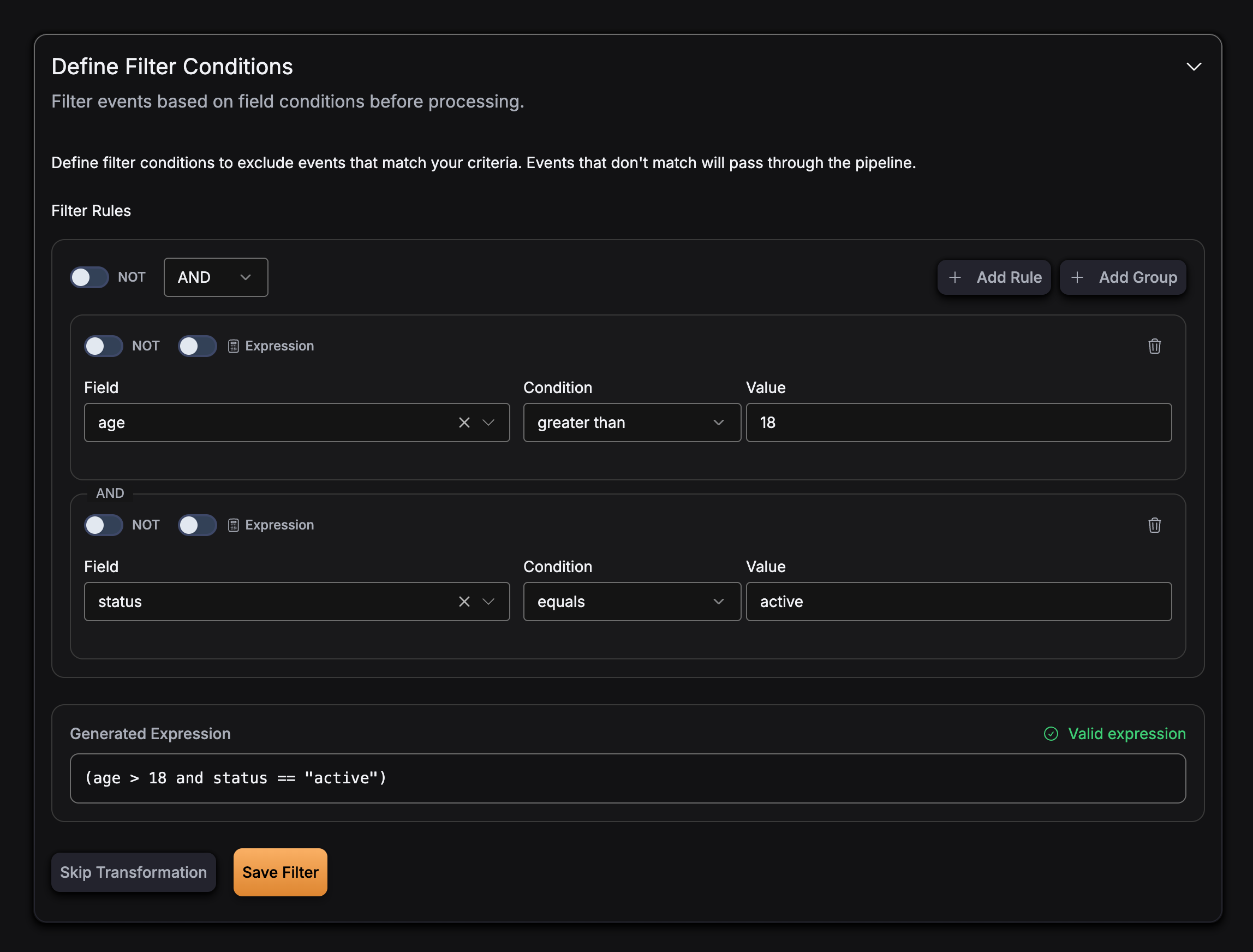 Multiple Conditions with AND